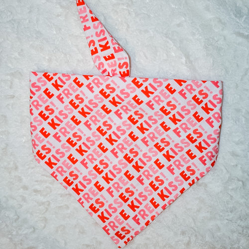 The Pink Free Kisses Bandana