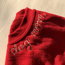 Load image into Gallery viewer, Maroon Medium Dog Mom Embroidered Sweatshirt